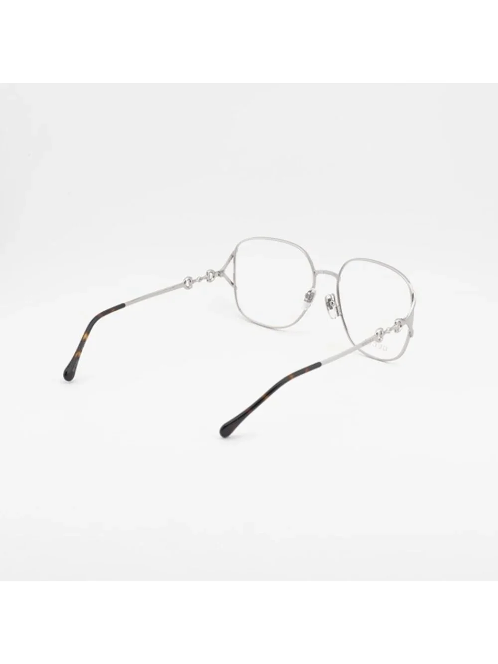 Gucci GG1019O 002 Eyeglasses Silver 58mm Square Frame